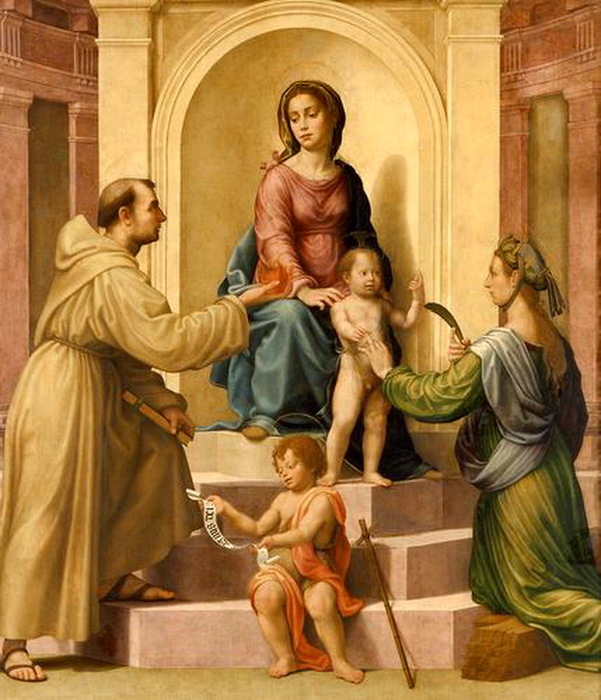 1523-1525 Sposalizio mistico di St. Caterina e Santi 208 × 178.   (601x700, 133Kb)