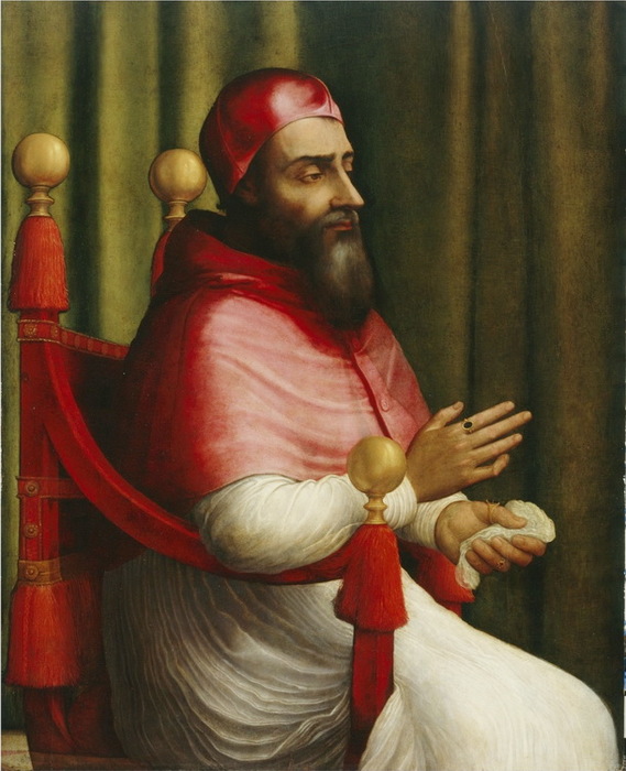 1532 Ritratto di papa Clemente VII. , .  90  75 cm.   ,  (569x700, 119Kb)