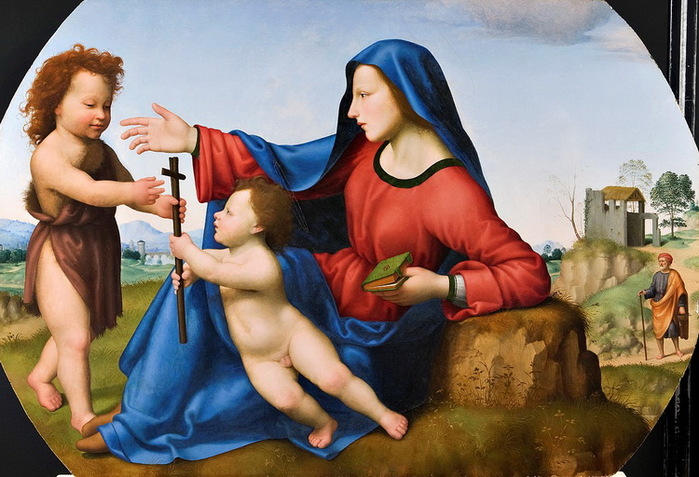 Madonna and Child with the Infant John the Baptist. , . 60  90 .  ,  (700x477, 129Kb)