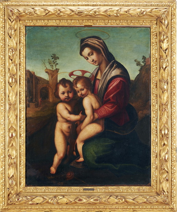 Madonna with Child and San Giovannino. , . 100  80 .  (583x700, 189Kb)