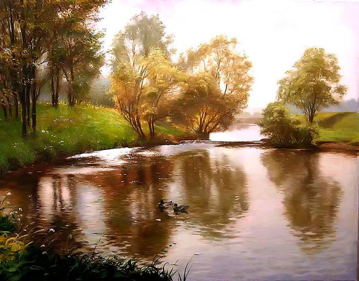 худож Владимир Александров утки (800x649, 280Kb)