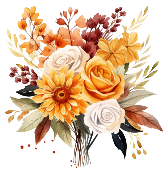 Pngtreewatercolor autumn bouquet_13017298 (671x700, 615Kb)