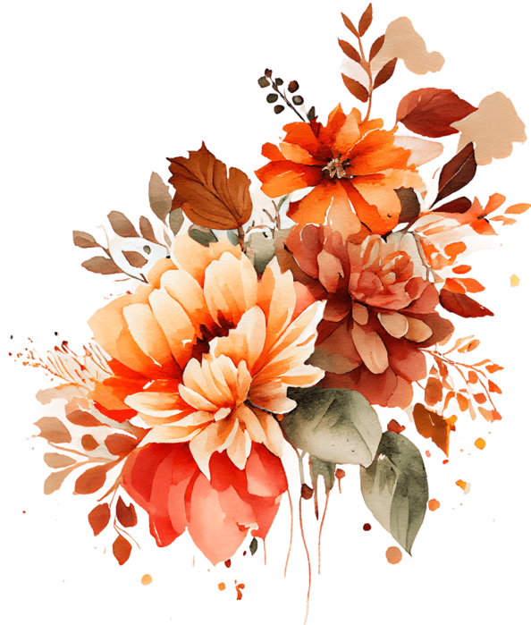 Pngtreewatercolor autumn flowers_9010901 (594x700, 529Kb)