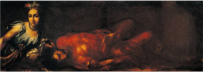 Samson and Delilah. (Judges 16, 4.22). , .   64 x 243  -, ,  (700x251, 52Kb)