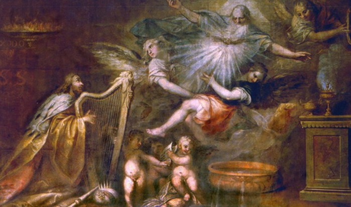 Lapparizione dellEterno al re David - MAROSTICA  Chiesa di Santa Maria Assunta (700x412, 99Kb)