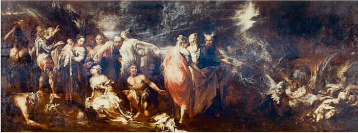 Three scenes from the life of Moses (Tre episodi dalla vita di Mosè) Hulton Fine Art Collection  (700x261, 84Kb)