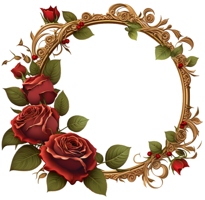 !Pngtree!beautifull red rose flower frame_9051121 (700x681, 502Kb)