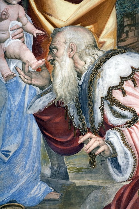 1578-1582 Adoration of the Magi, Detail 3 (466x700, 159Kb)
