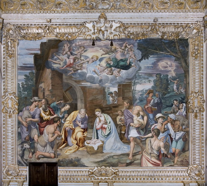 1578-1582   0; Milano Certosa di Garegnano Innen Langhaus Gemälde 01 (700x631, 229Kb)