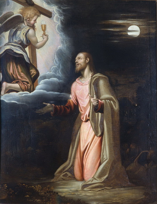 1580-1590 Christ in the Garden. , . 130.5  102 cm.  . (537x700, 122Kb)