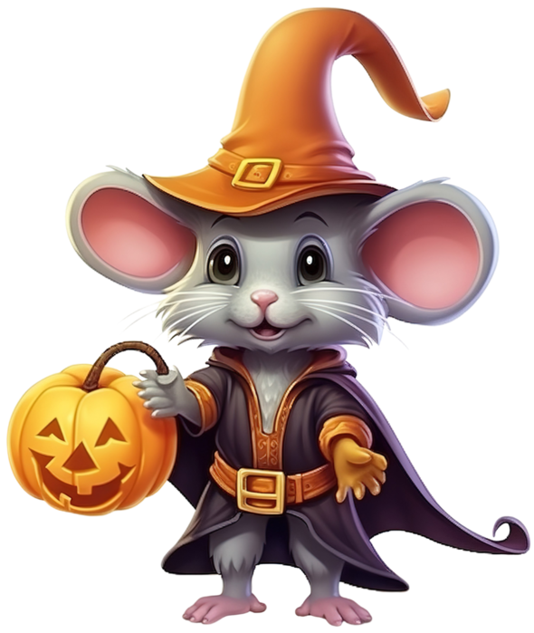 Pngtreecartoon halloween magican mouse funny_13396273 (590x700, 380Kb)