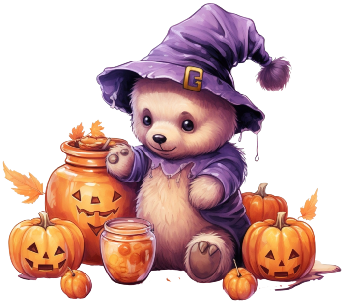 Pngtreecute little bear with halloween_13398045 (700x616, 468Kb)