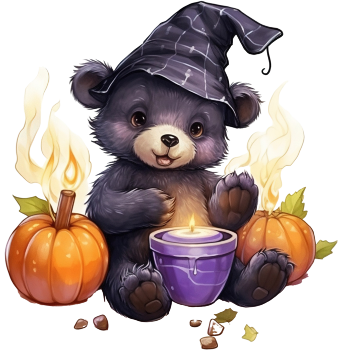 Pngtreecute little bear with hallow een_13398046 (685x700, 530Kb)