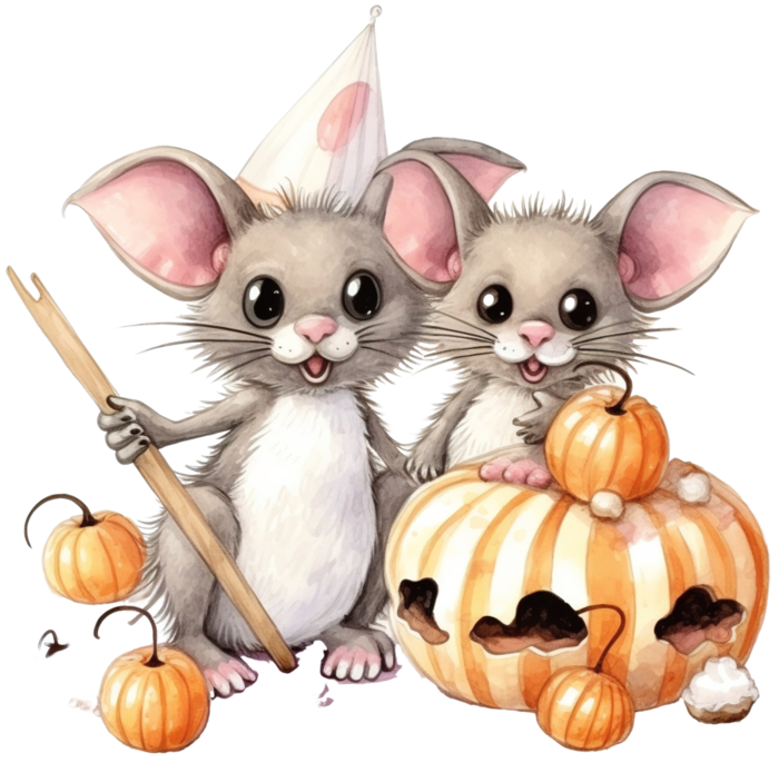 Pngtreehalloween mice with bat spider_13402201 (700x686, 564Kb)