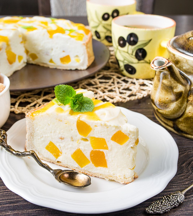  ецепт творожного тарта с персиками с фото пошагово на Вкусном Блоге (623x700, 454Kb)
