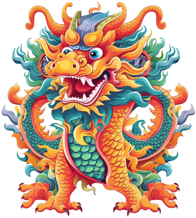 Pngtreechinese dragon green cartoon illustration_9540496 (630x700, 753Kb)