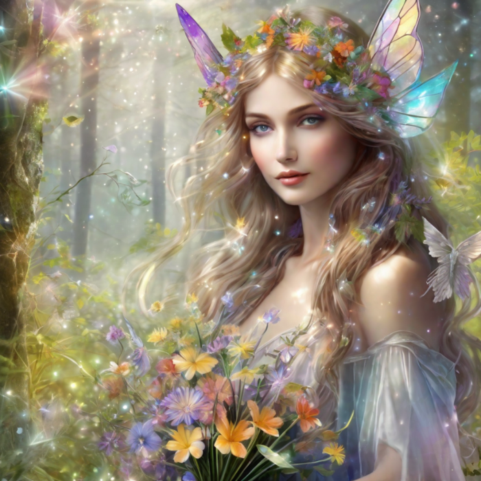 gentle-forest-fairy-with-a-bouquet-of-wildflowers-broken-glass-effect-no-background-stunning-som (700x700, 818Kb)