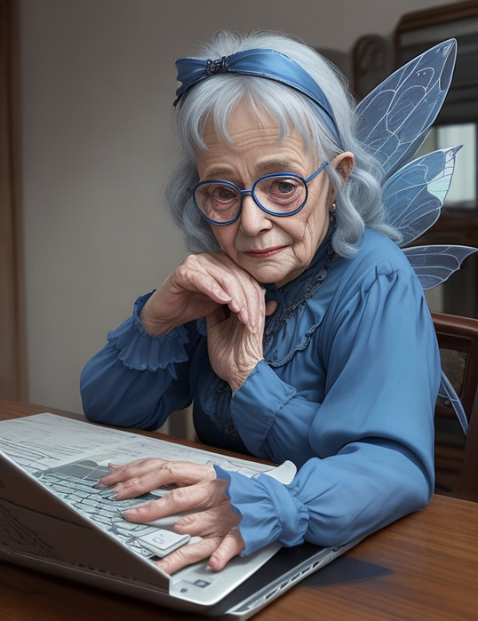 DreamShaper_v7_A_beautiful_elderly_fairy_in_glasses_and_a_blue_0 (538x700, 347Kb)