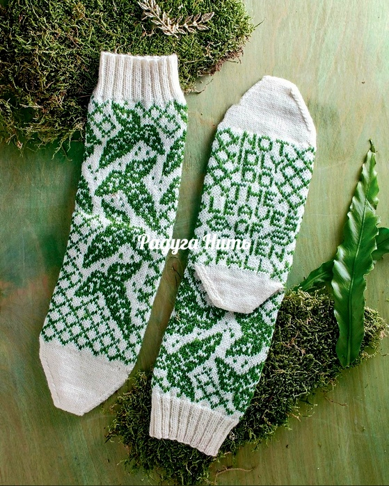 Красивые носки спицами.