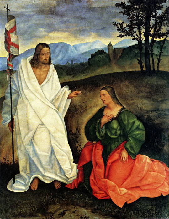 1519 Noli Me Tangere (   ). , . 177 × 138 . Chiesa di S. Giovanni in Monte, Bologna 2 (539x700, 182Kb)