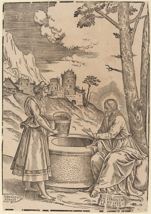 1525 Christ and the Woman of Samaria (After)  ,  (496x700, 183Kb)