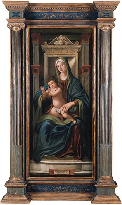 The Virgin And Child Enthroned, . 148.6 x 63.5 cm.   2012. . GBP 16,100  (418x700, 101Kb)
