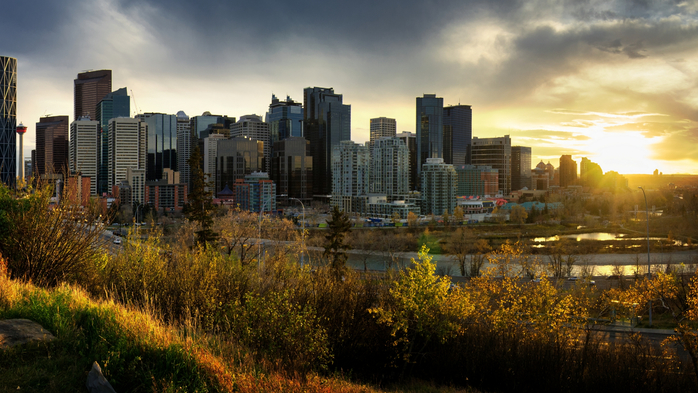 Calgary Sunset (700x393, 397Kb)