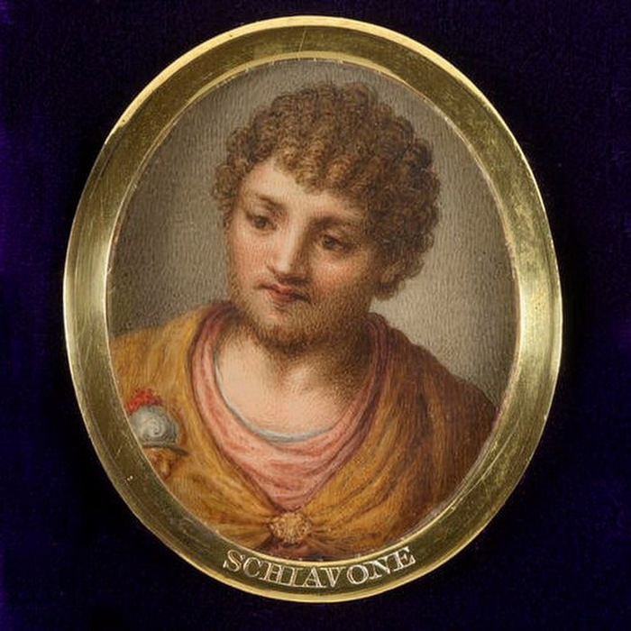 Retrato miniatura de Andrea Schiavone por Giuseppe Macpherson (1726-c. 1780) (700x700, 134Kb)