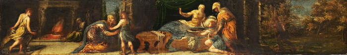 1530-1563 Isaac Blessing Jacob.  .  , . 18.7 x 106.8. . ,  (700x111, 39Kb)