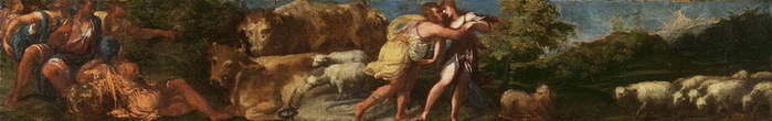 1530-1560- The Meeting of Jacob and Rachel. .  , . 18.2 x 105.3 cm.  ,  (700x110, 36Kb)