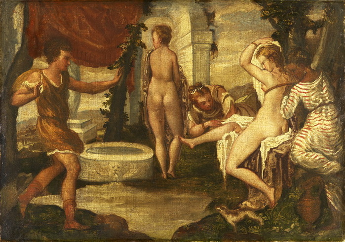 1560-1636 . Diana and Actaeon. , . 54.5 x 77.3 cm.  , . (700x491, 166Kb)