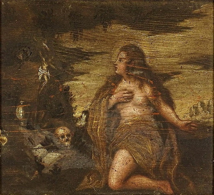 The Penitent Magdalene (After) (700x636, 212Kb)
