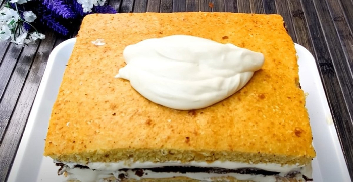 быстрый бисквитный торт с кремом 4 (700x361, 257Kb)