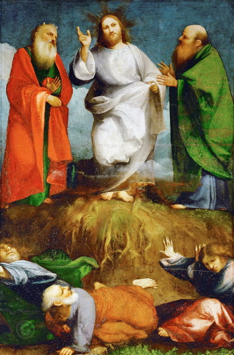1515-1516 The Transfiguration of Christ ( ). , .  93  64 cm.   (462x700, 159Kb)