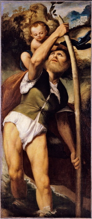 1515-1516 Saint Christopher. , , 175 x 72.4 cm. Samuel H. Kress Foundation. Eskenazi Museum of Art (294x700, 88Kb)