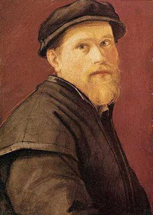 1520-1557 . Pontormo_autoportrait-laspezia. 51.5 × 37 .    (-,  (497x700, 101Kb)