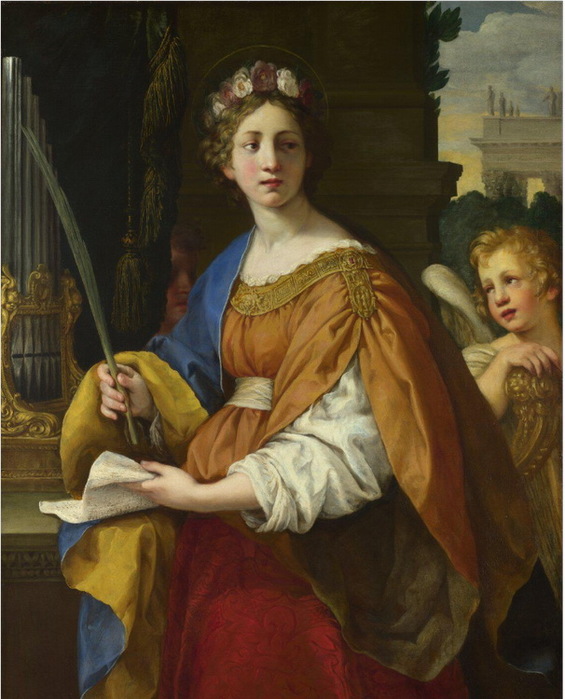 1620-1625 Saint Cecilia. , .  143.5 × 108.9 cm.  ,  (565x700, 118Kb)