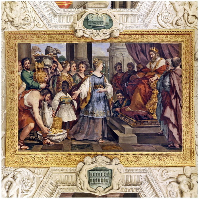 1625  Salomon et la reine de Saba. Palazzo Mattei di Giove Roma (700x700, 262Kb)