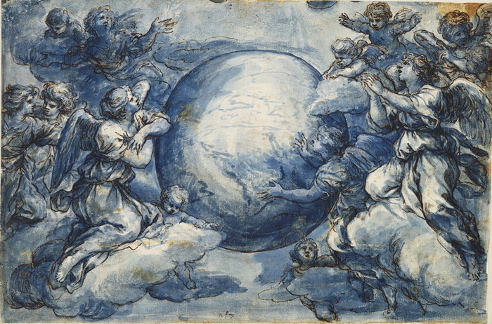 1628 A study for the The Holy Trinity, Chapel of the SS Sacramento, St Peter's,..   (700x462, 175Kb)
