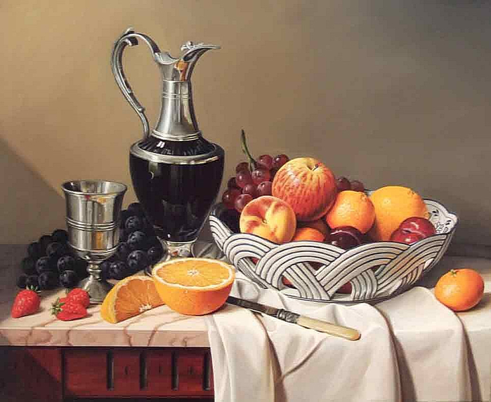 philip-gerrard-still-life-with-a-wine-jug-and-a-bowl-of-fruit (700x573, 302Kb)