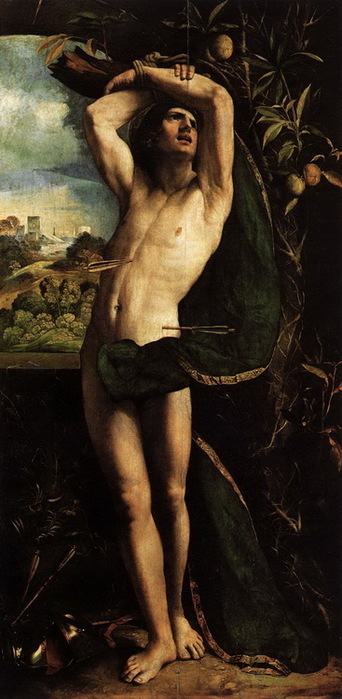 1518-1521  . , . 182 x 95 cm. Pinacoteca di Brera, Milan (342x700, 90Kb)