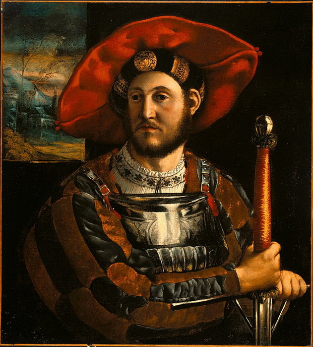 1520  (Portrait of Duke Eracle II of Este). , . 83.8 x 74.3 cm.  ,  () (631x700, 182Kb)