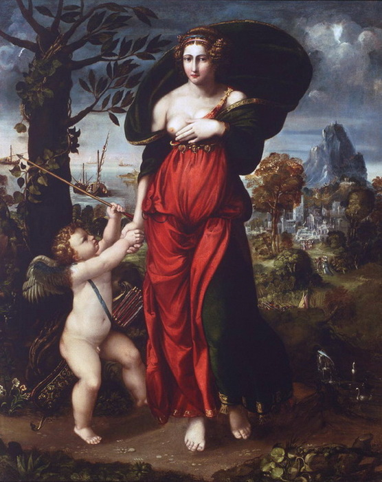 1542-1543 Venus and Cupid (  ). , . 157x127 cm.   (556x700, 132Kb)