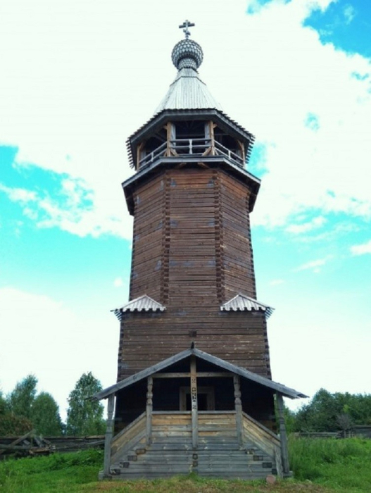 Колокольня ц.  ождества Пресвятой Богородицы, 1768 г. из с. Талица Юрьевецкого р-на (527x700, 269Kb)