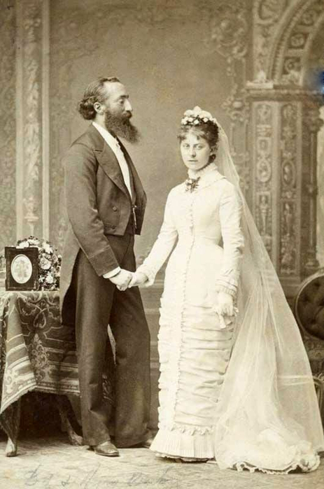 англия Свадебное фото, Англия 1871 год (463x700, 234Kb)