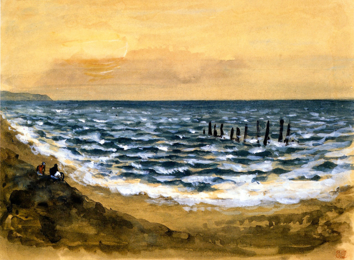 Ezhen-Delakrua-Eugene-Delacroix-The-Sea-at-Dieppe-akvarel-c-1854-Private-Collection (700x514, 495Kb)