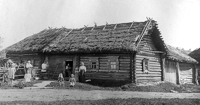 0 0 изба в Орловской губернии, 1890 год (700x366, 190Kb)