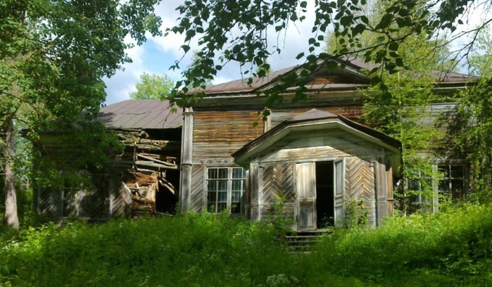 Коштугский погост, ур.. Церковь Сретения Господня, 1904 г. (700x408, 360Kb)