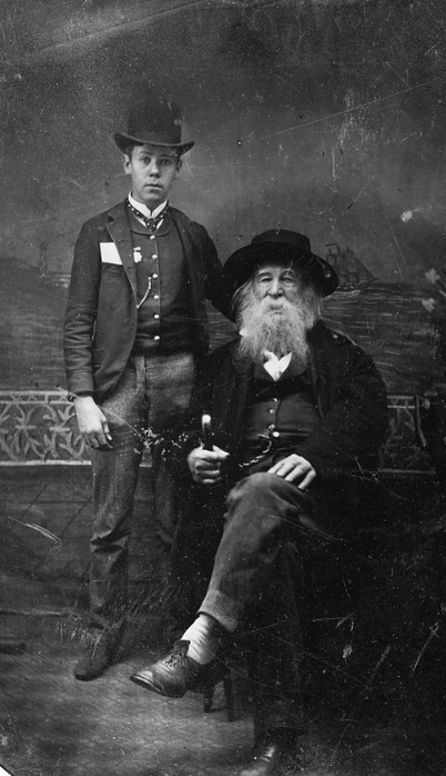 сша Уолт Уитмен и Билл Дакетт,  1886 (402x700, 184Kb)