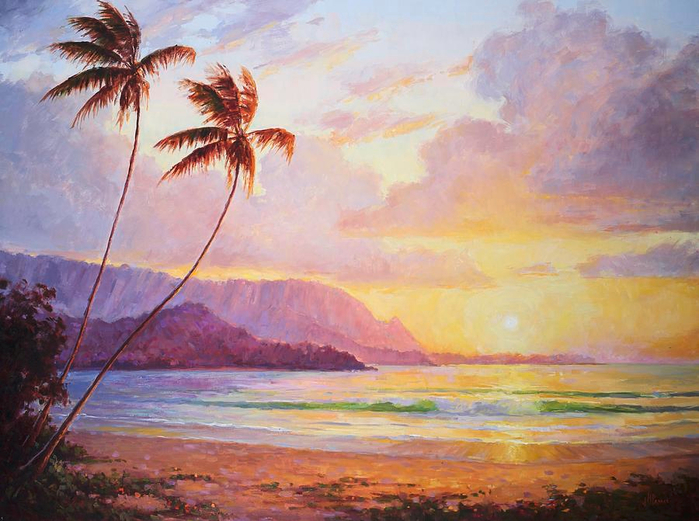 hanalei-sunset-jenifer-prince (700x521, 407Kb)